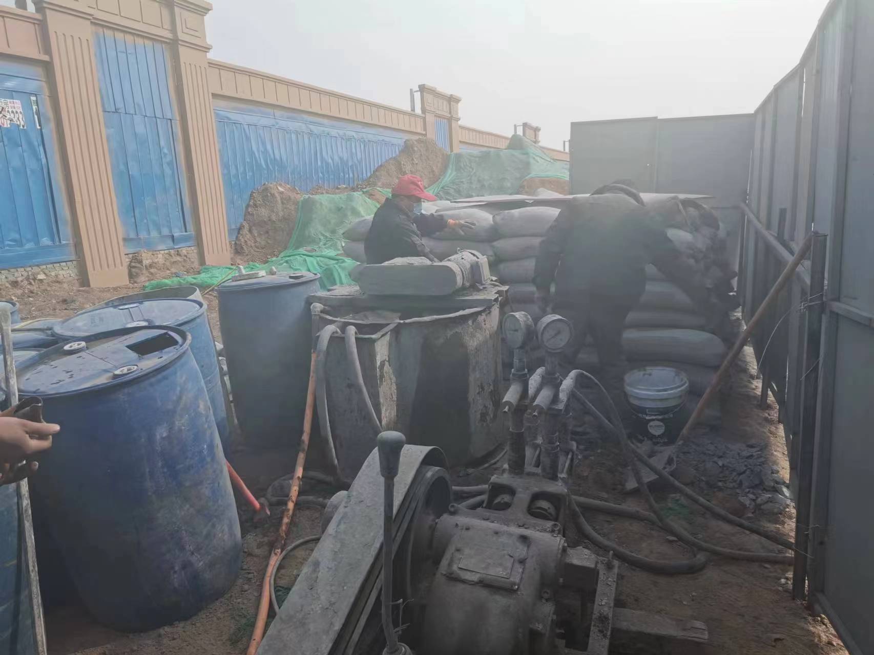 大石桥房屋下沉注浆